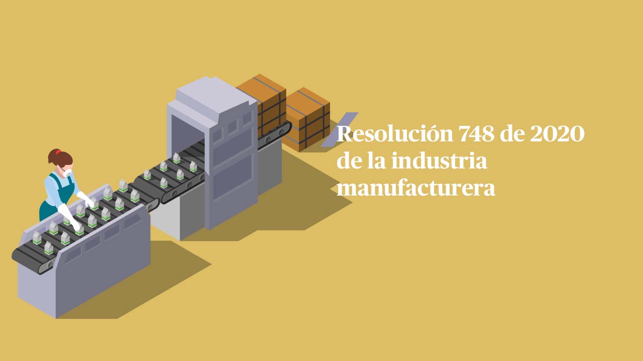 Resolución 748 de 2020 de la industria manufacturera