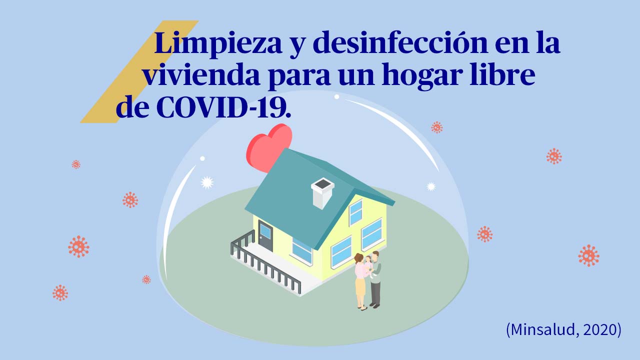 Limpieza y desinfección en la vivienda